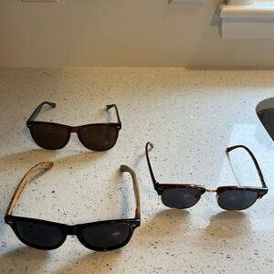 Lot of 3 pairs of Sunglasses (Shady Rays, Tommy Hilfiger, Woodies)